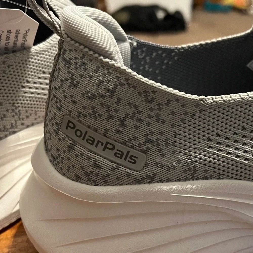 PolarPals Women's Gray‎ Slip On Knit Comfort Sneakers Size EU40/US 9.5 NWB
